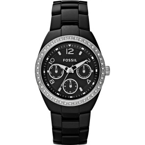 Watch strap Fossil CE1043 Ceramics Black 20mm